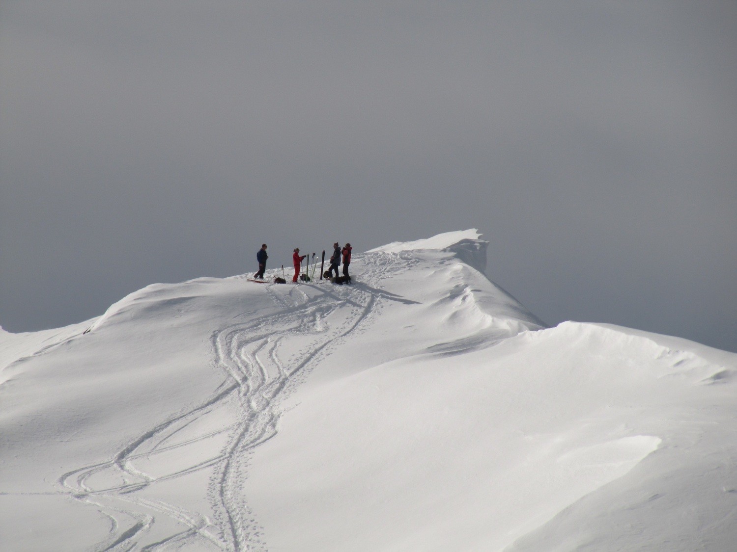 Arrivée au sommet