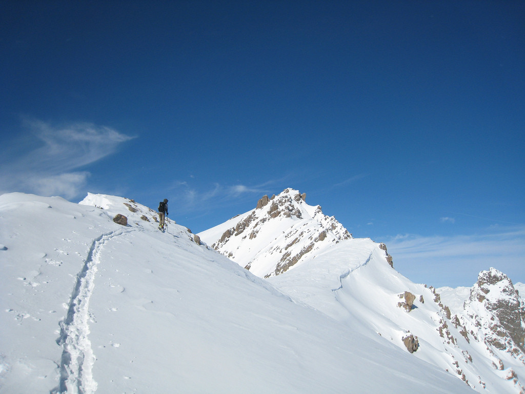 Tête Noire et le point 2744m (plateau neigeux)