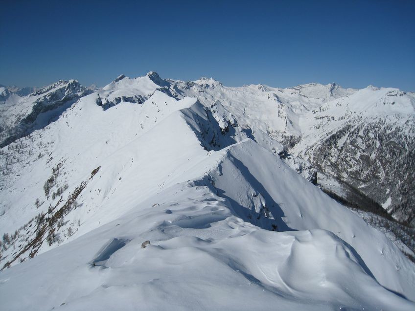 La voie de descente du Pilone