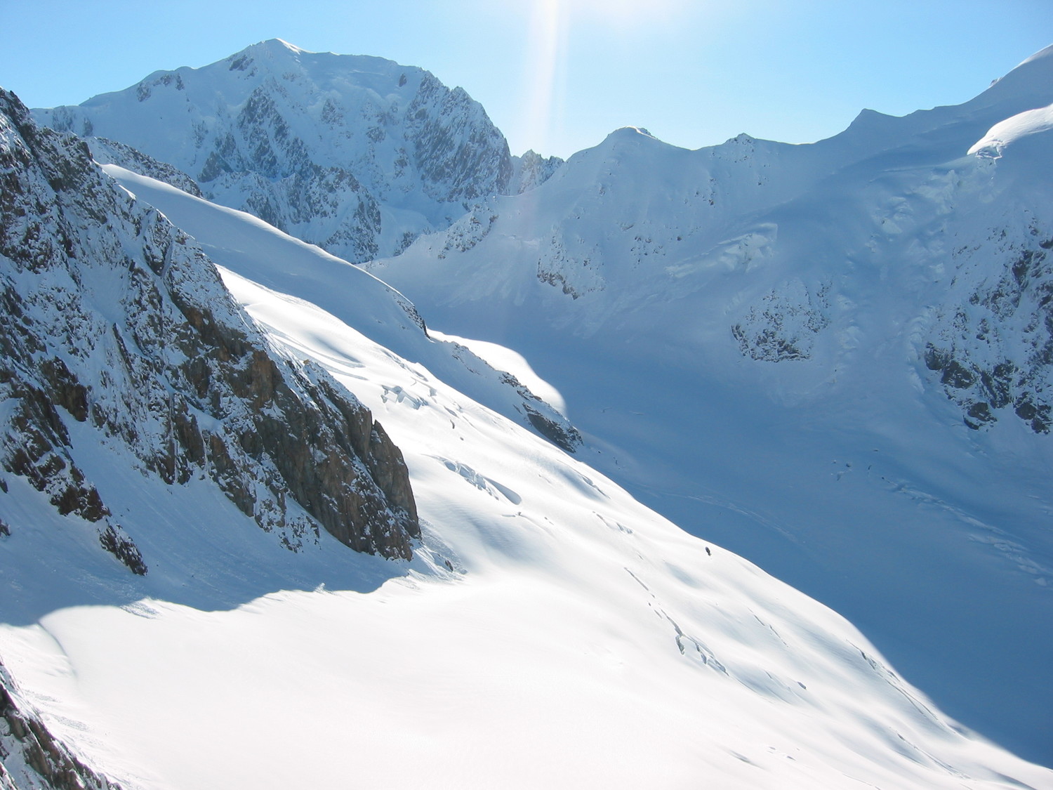 Vue sur le glacier des Miages