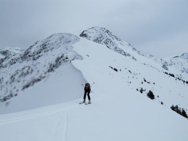 Loïc tout shuss sur la crête !