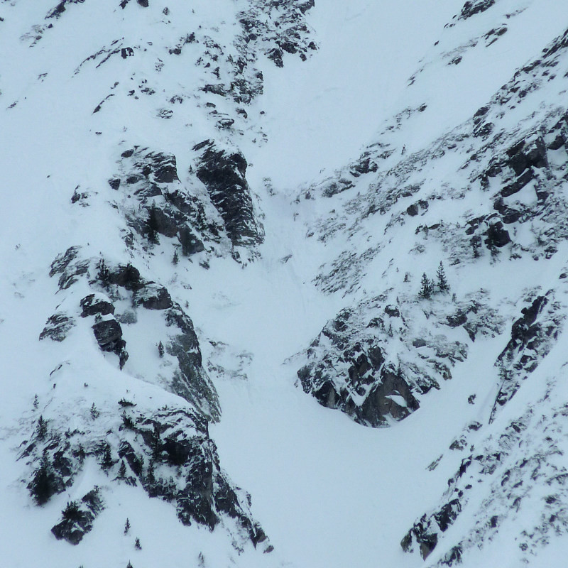 Etroiture dans le couloir NW des Grands Moulins