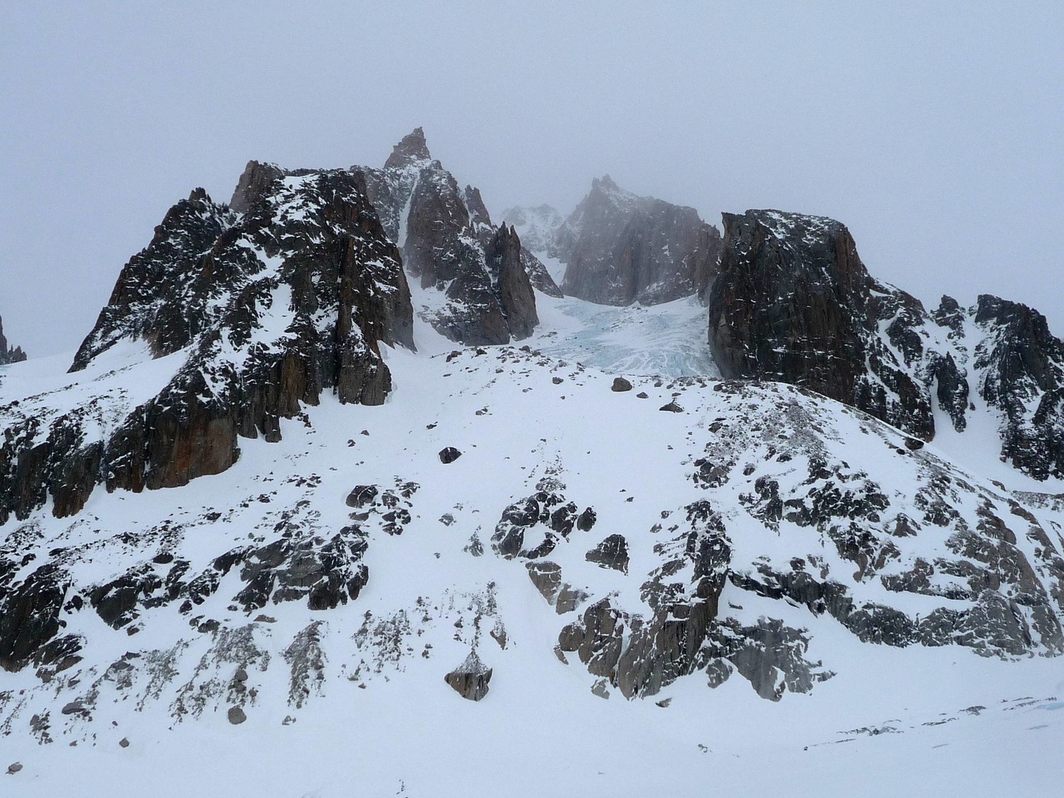 vue sur le glacier du milieu