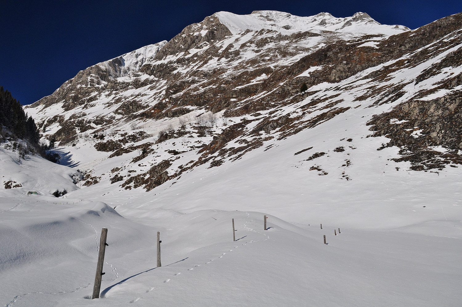 Entrée du vallon des Morteys (verrou)