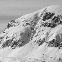 Le versant et la Diagonale E de Pied Moutet (avant le redoux)