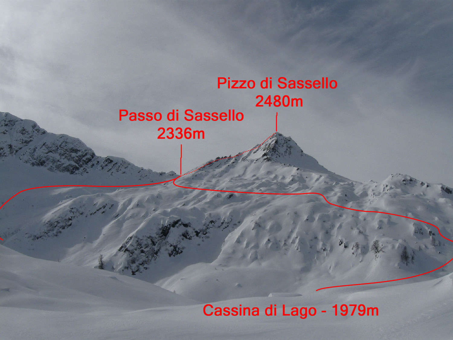 Pizzo di Sassello, parte finale