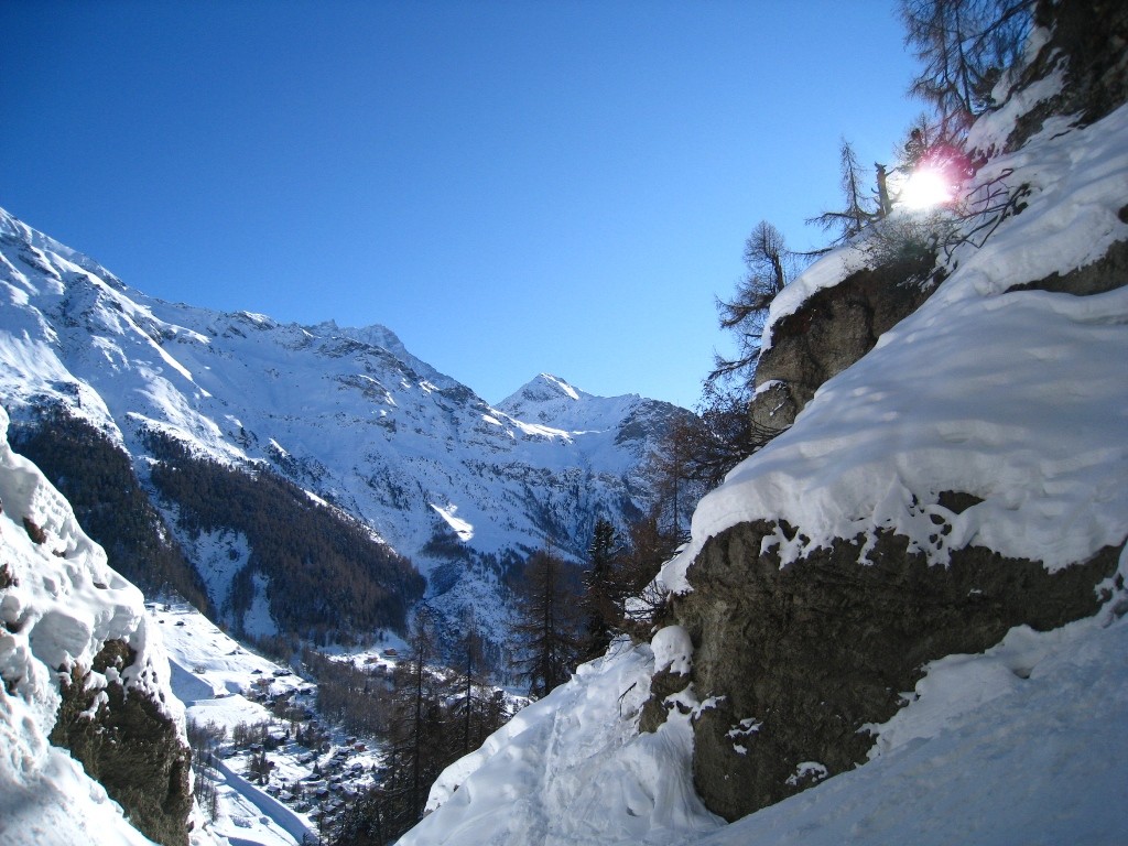 Vue sur Zinal