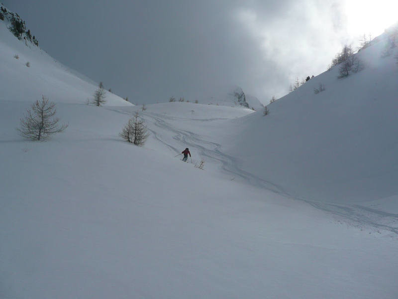 Descente du Vallon de Terre Rouge