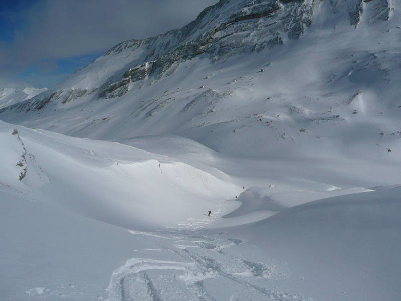 Descente du Col de l'Eychassier