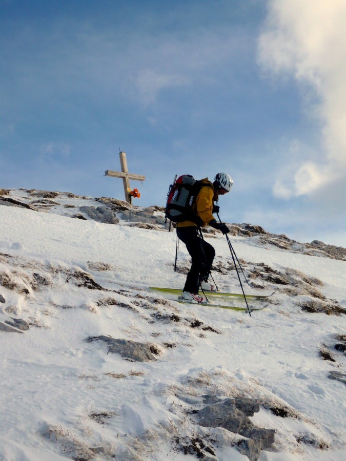 Départ skis aux pieds