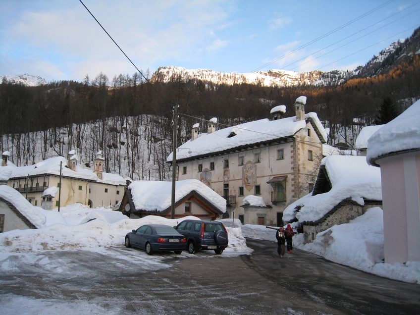 Départ de Campo pour le Pizzo del Forno