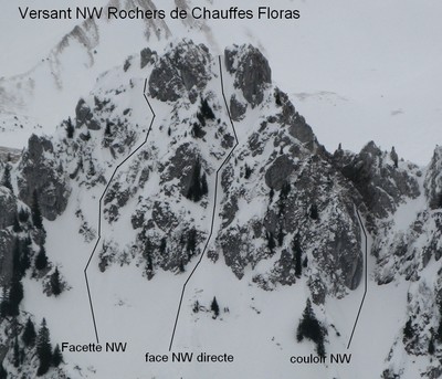 Versant NW rochers de Chauffes Floras Versant NW rochers de Chauffes Floras