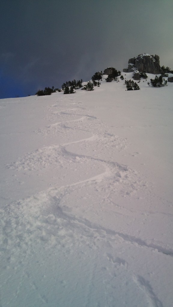 ...firma sulla neve