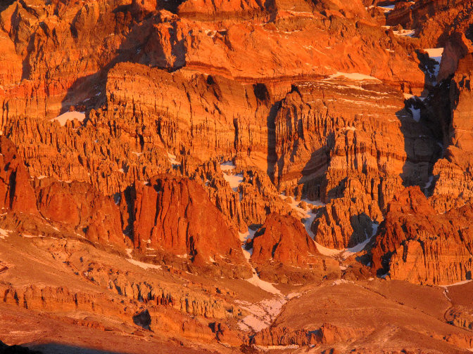 Les parois de l'Aconcagua