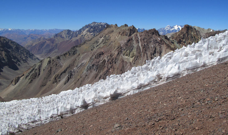 Champ de pénitents à 4900 mètres