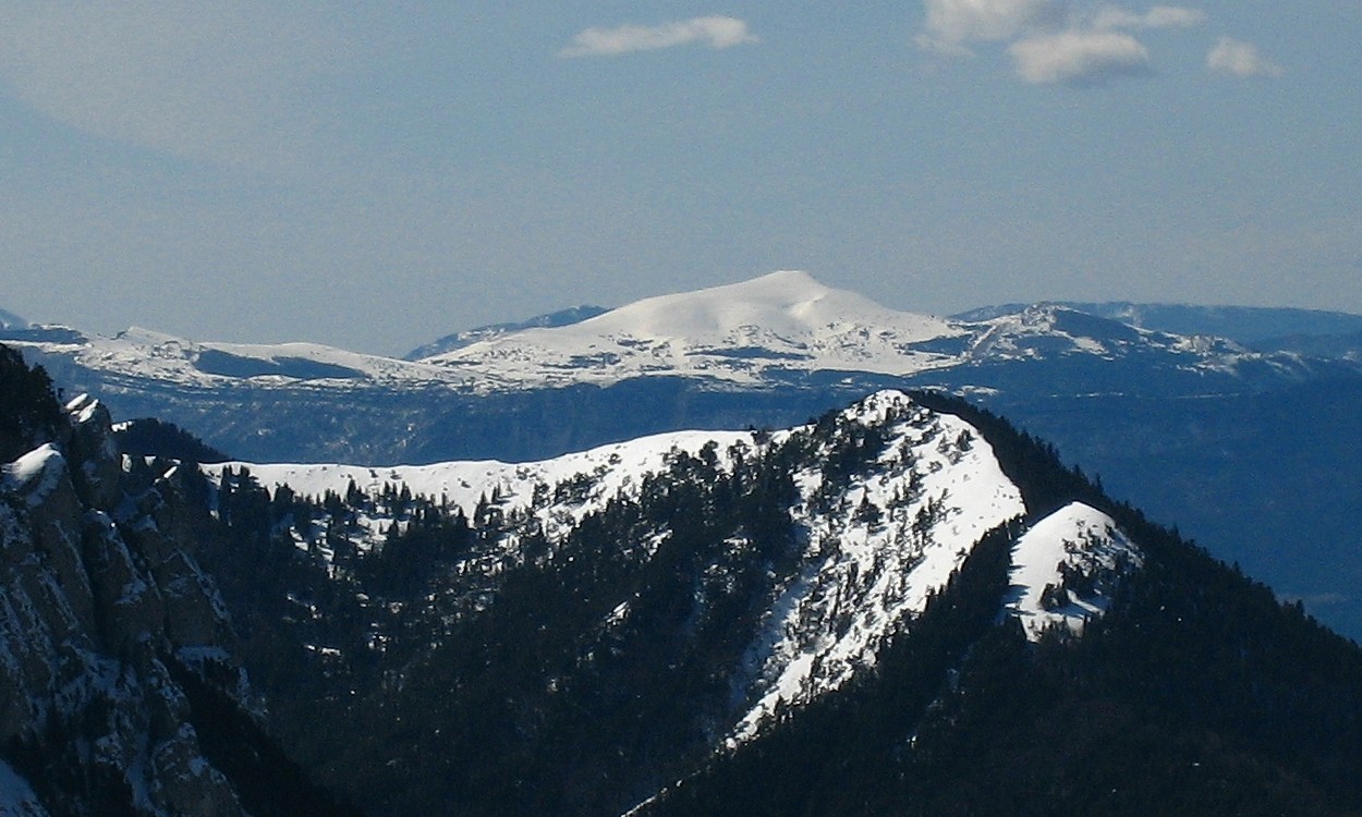 La Servelle (face NE) vue du Barral