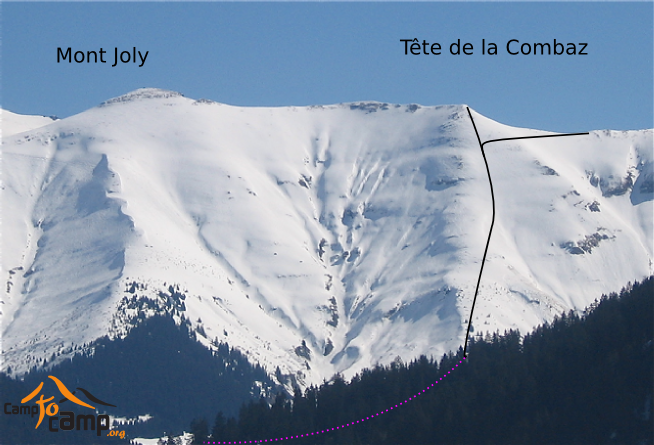 Tête de la Combaz, croupe NW
