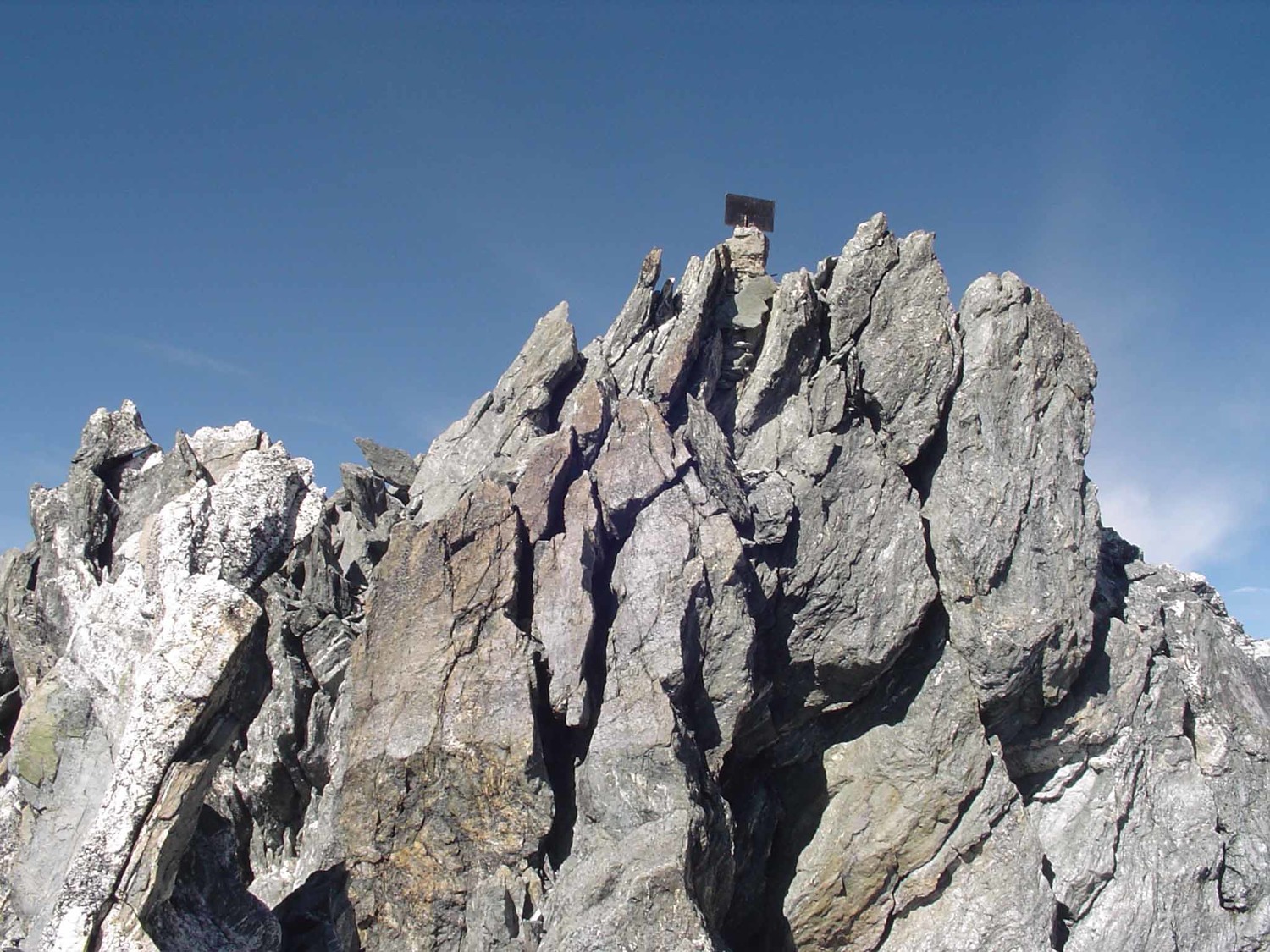 près du sommet
