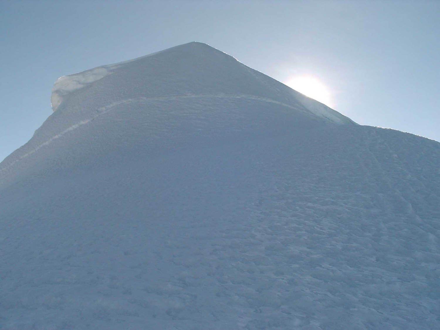 arrivée au sommet