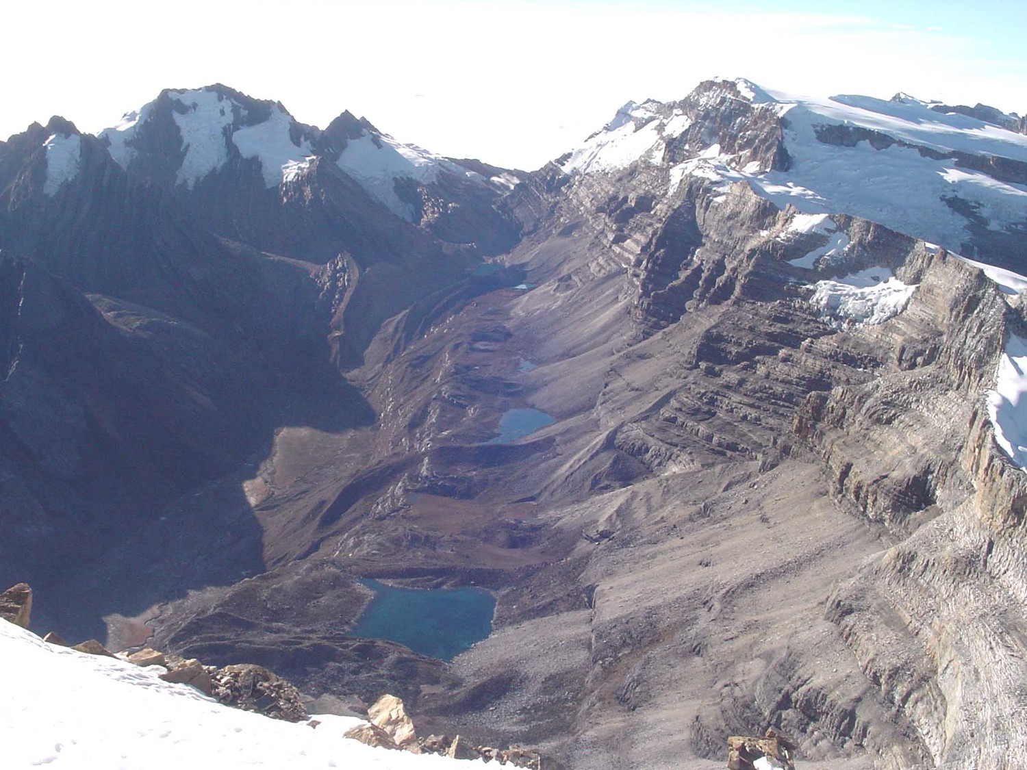 vue sur les lagunas Patos, Cueva, Tigre