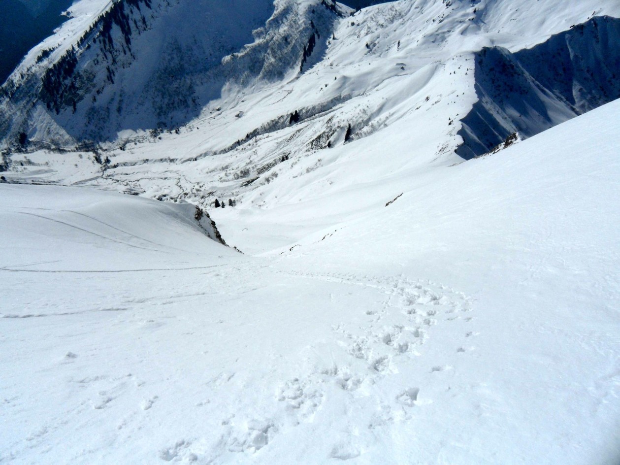la descente en haut