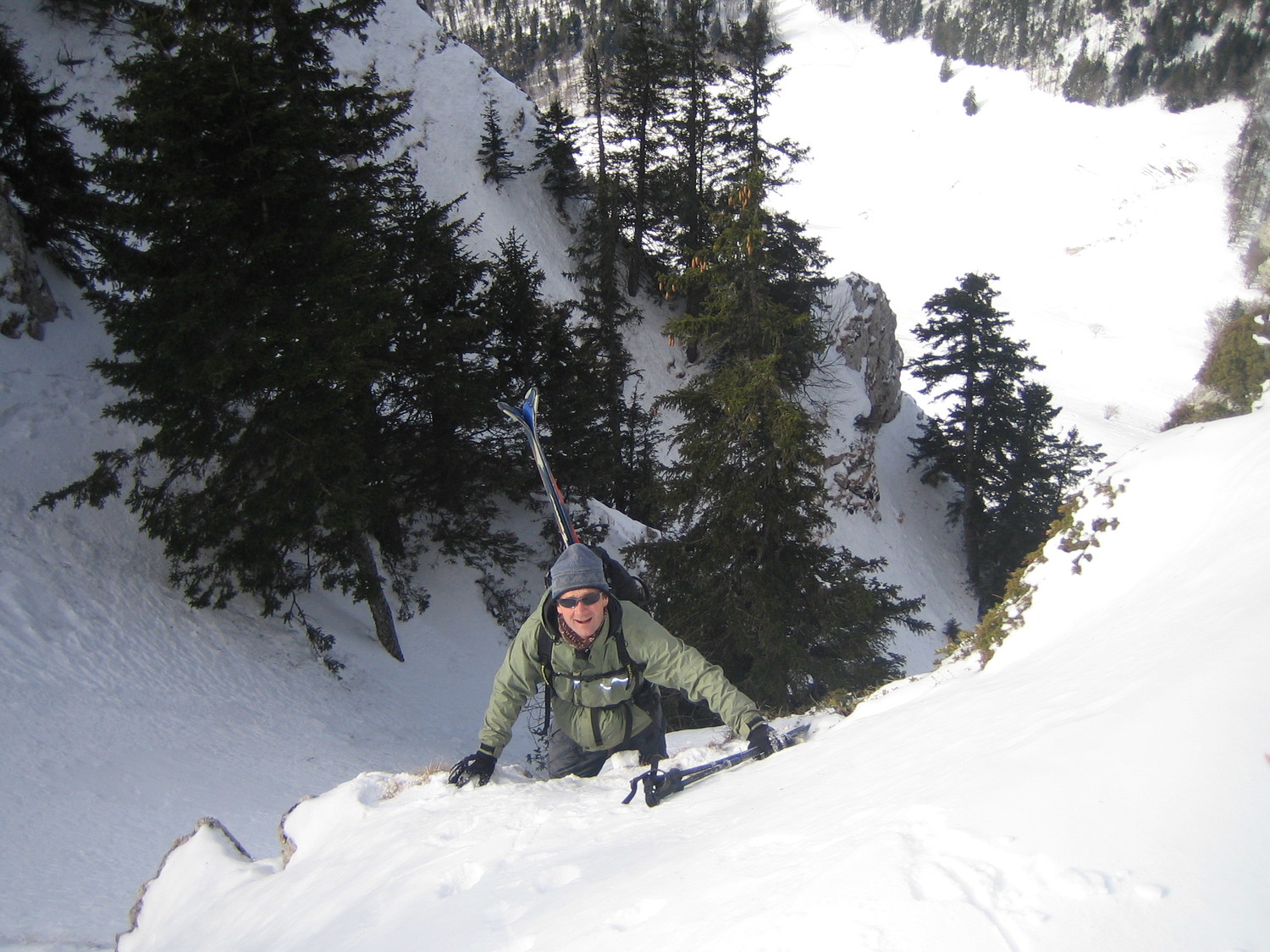 Sortie du couloir au soleil