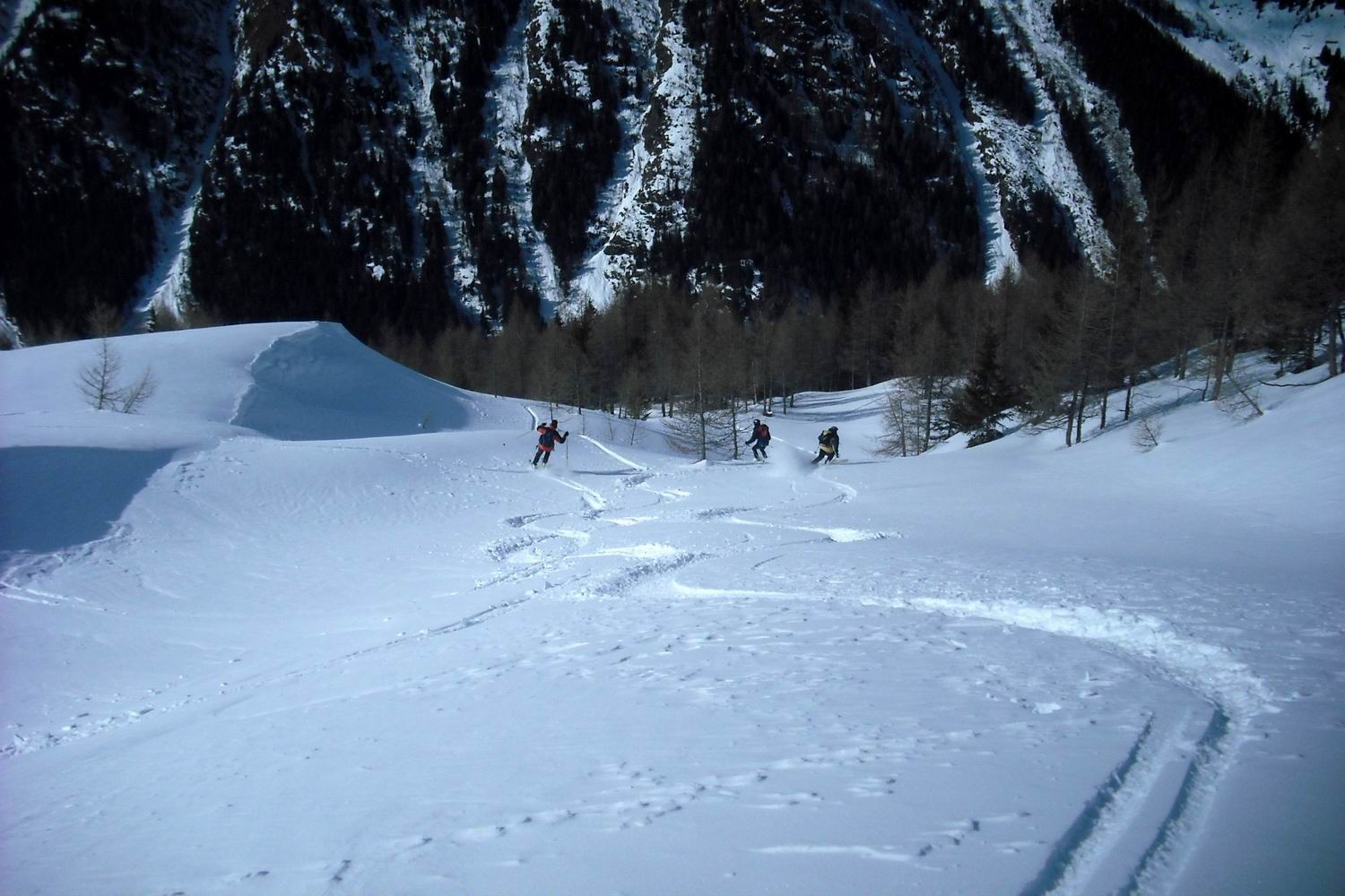 discesa dal monte Frera
