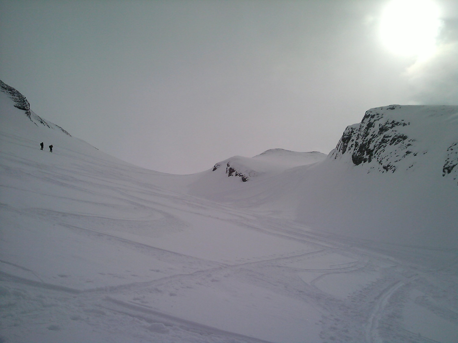 Trace de montée vers le sommet