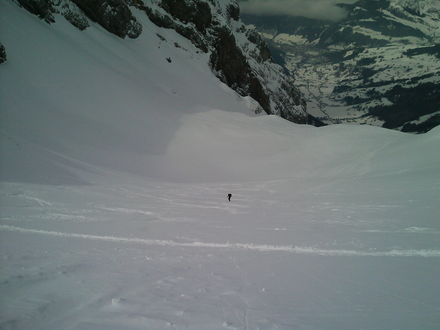 une belle descente sur le haut.