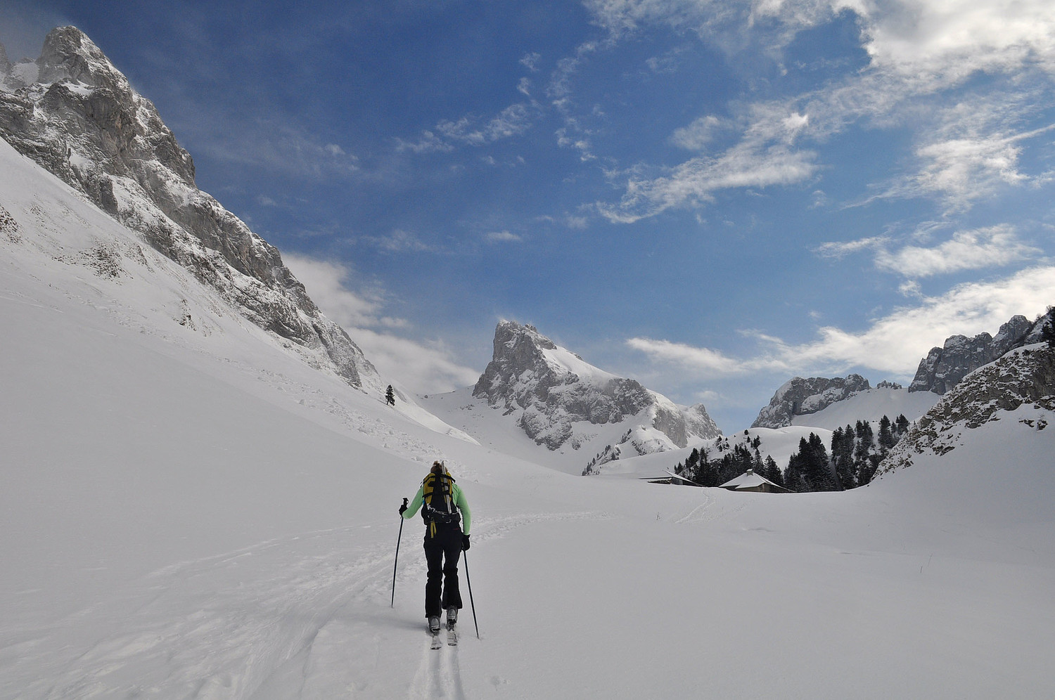 Arrivée aux chalets d'Oche