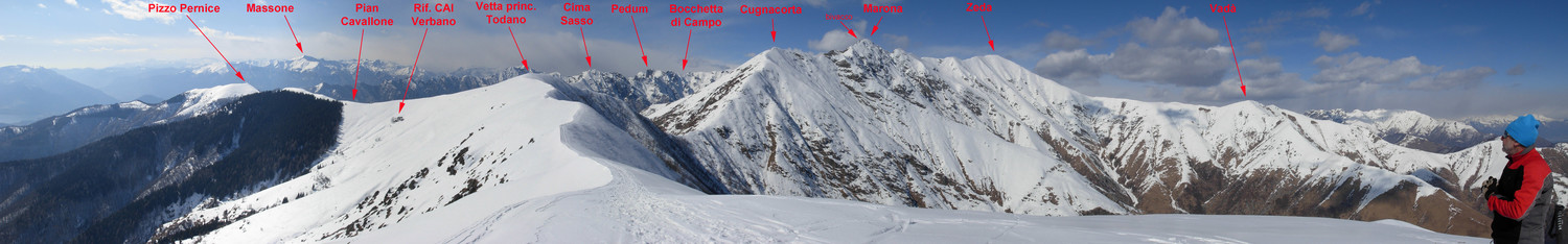 Panoramica dal Todano (cima E)