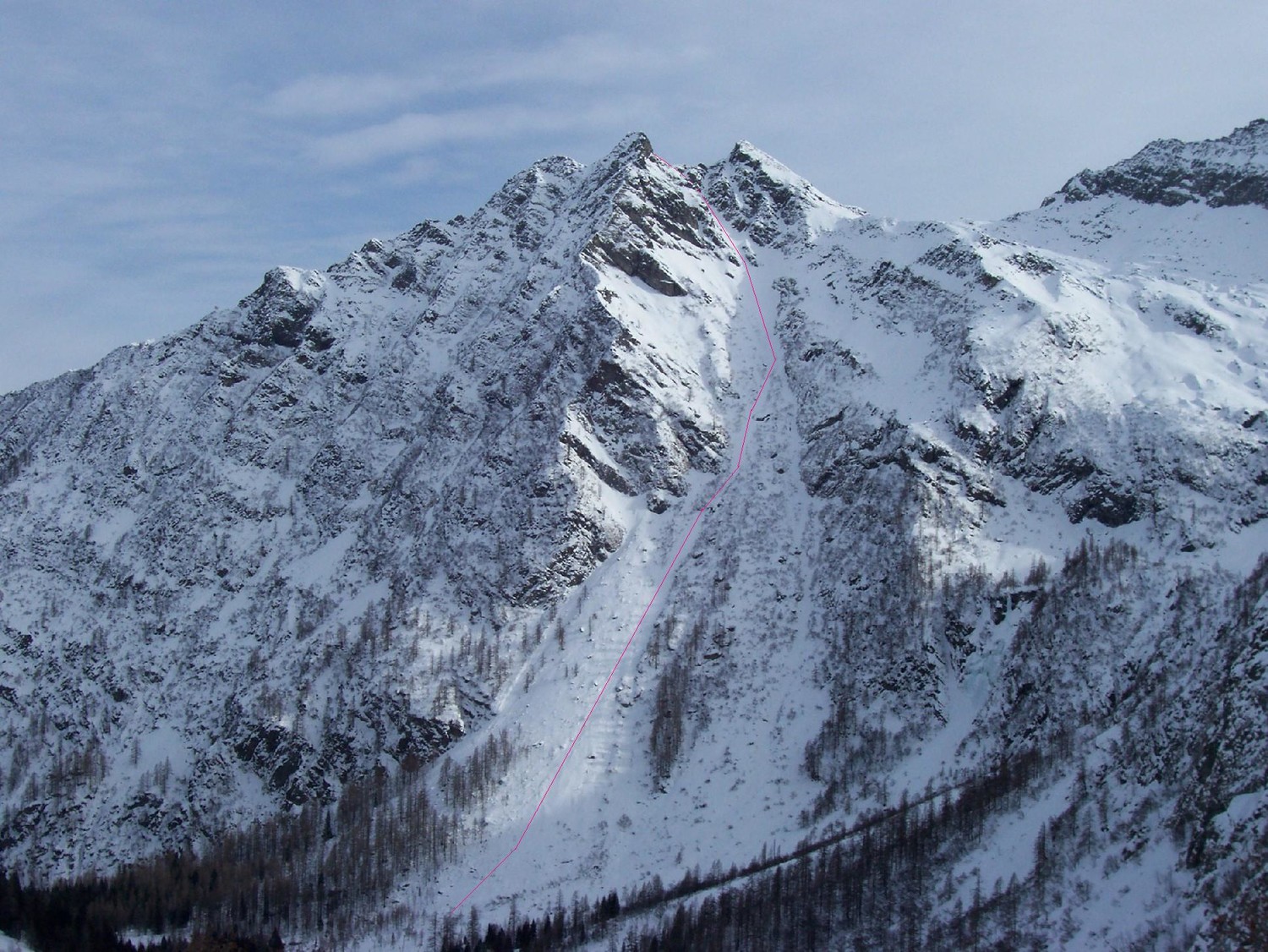Corno d'Otro - canale NW