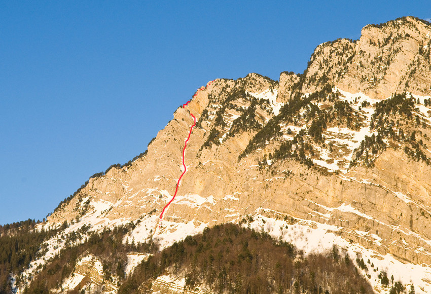 Tracé de Sucette Boulevard, Rochers du Lorzier