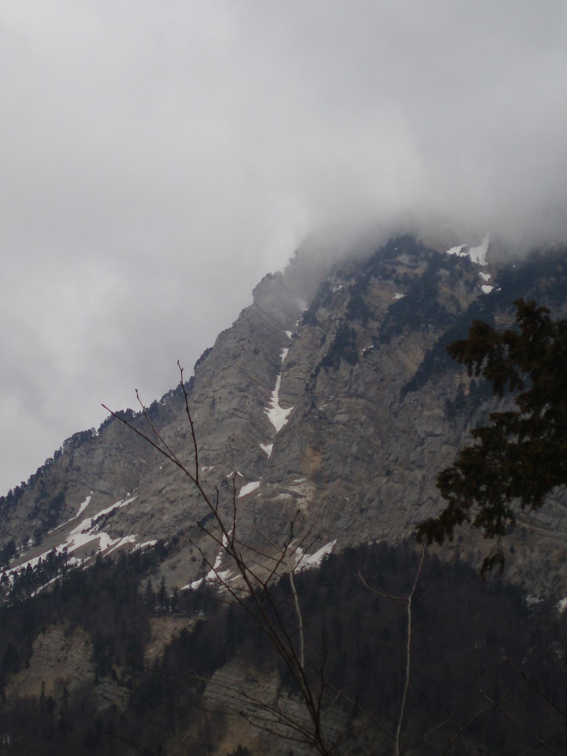 Le couloir vu du bas