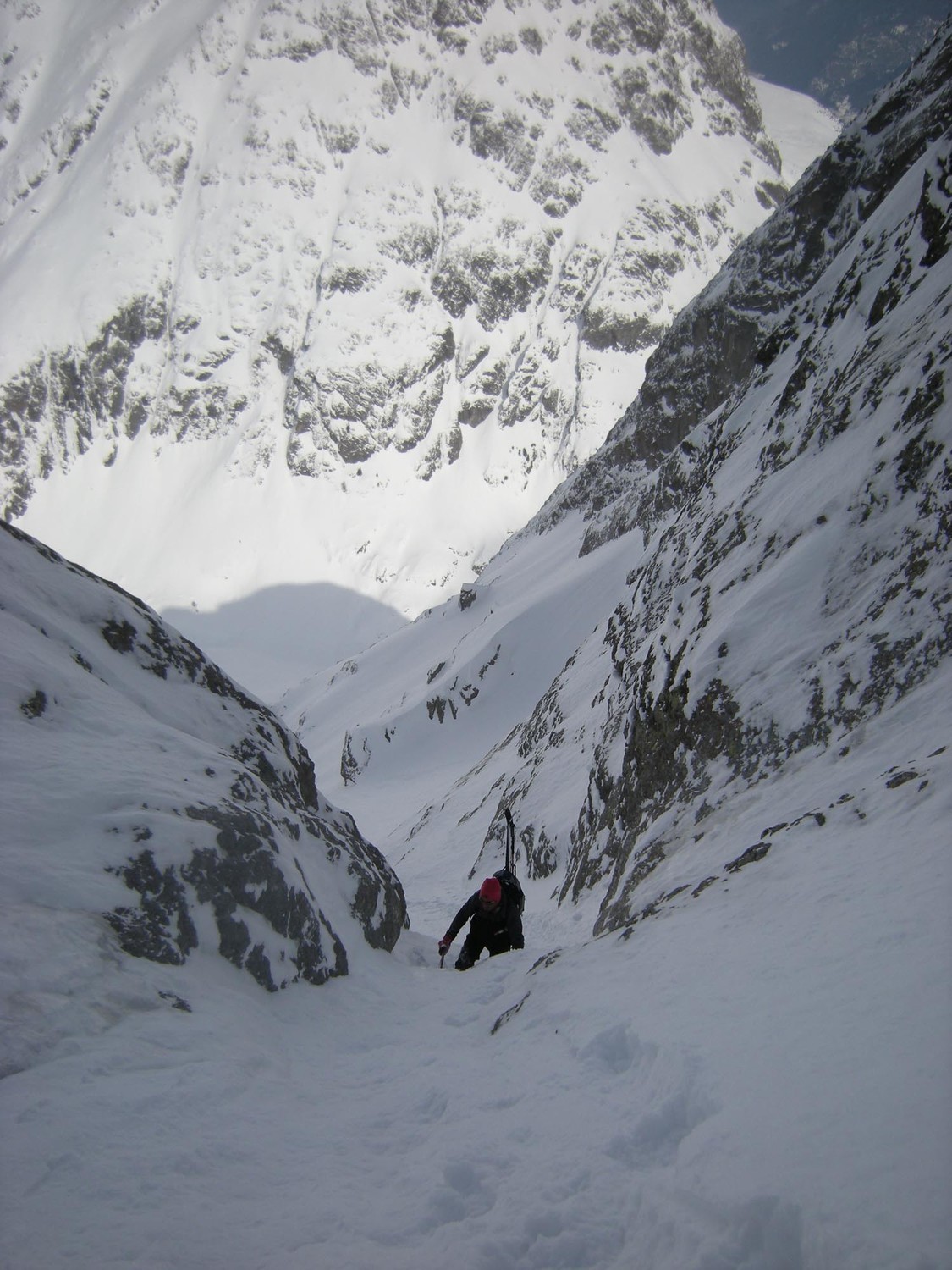 Mt. Oreb couloir N. La goulotte à la montée