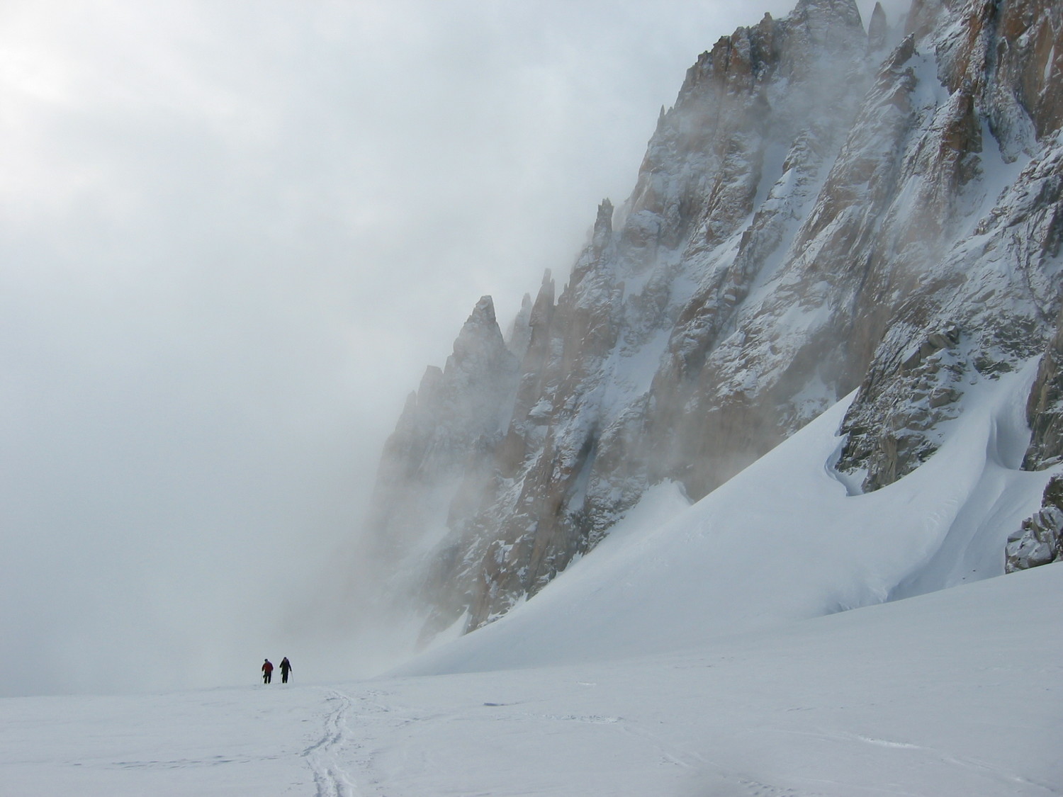 Pendant la montée au col du tour noir