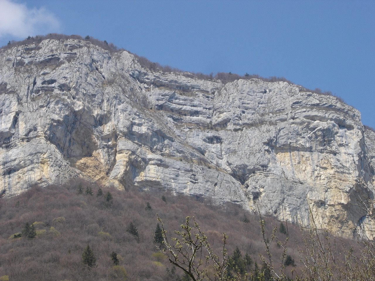 Vue de la face du Mont Peney