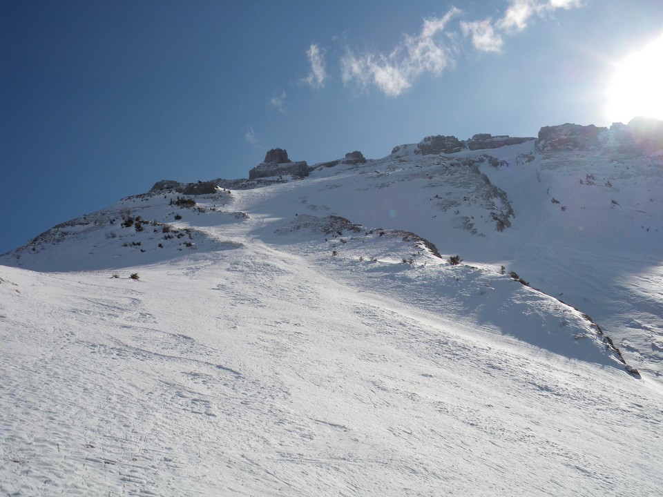 vue sur la face depuis l'épaule.