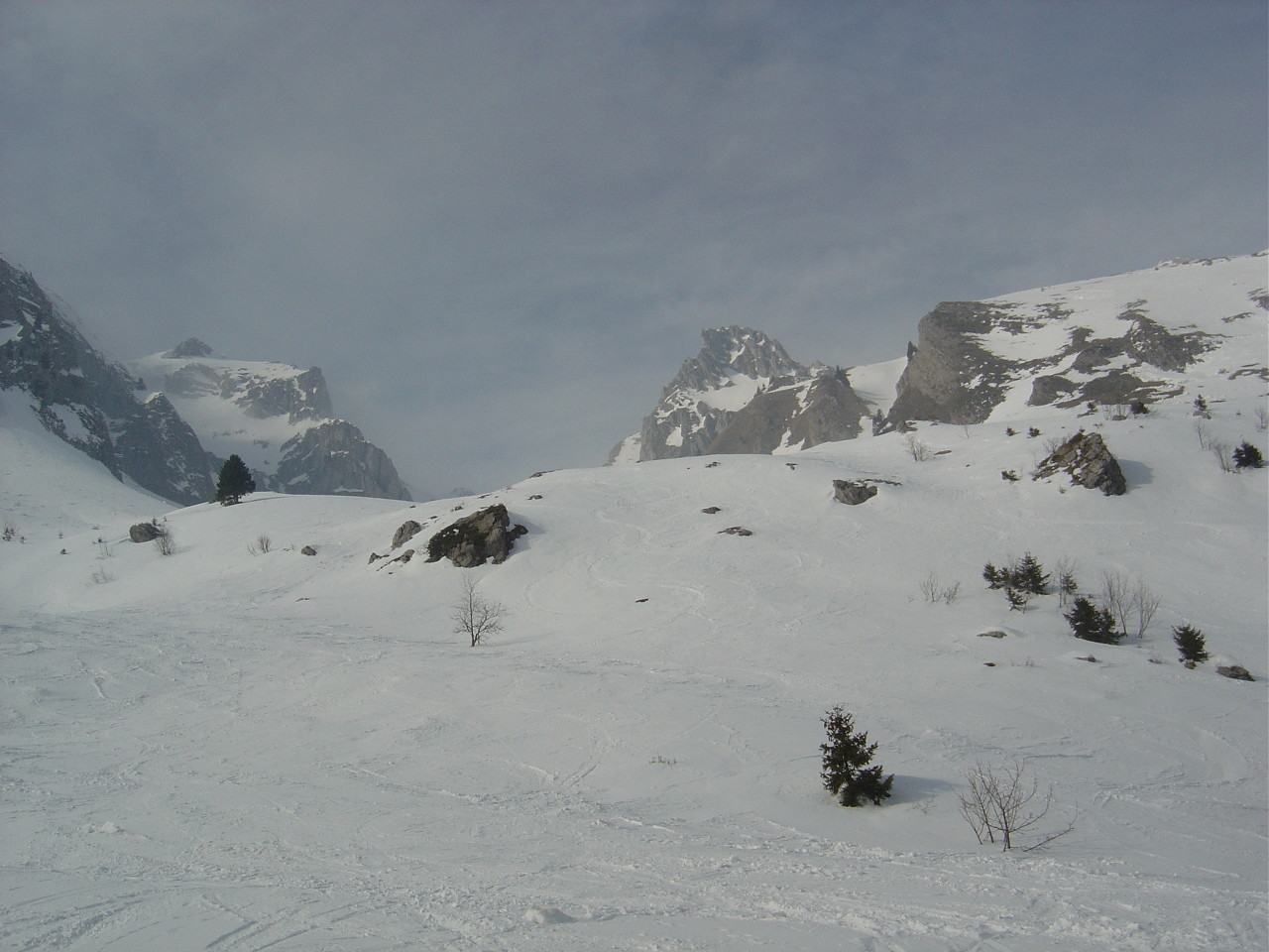 Au bas du versant menant au col de Chaudin.