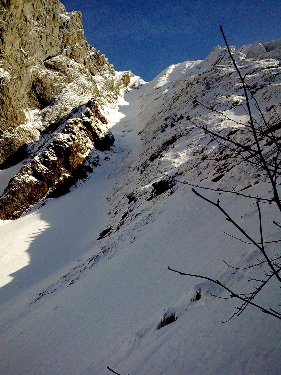 le couloir vu à la descente