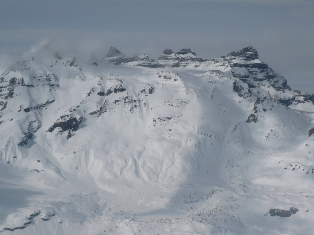 Pas mal de neige aux Dents du Midi