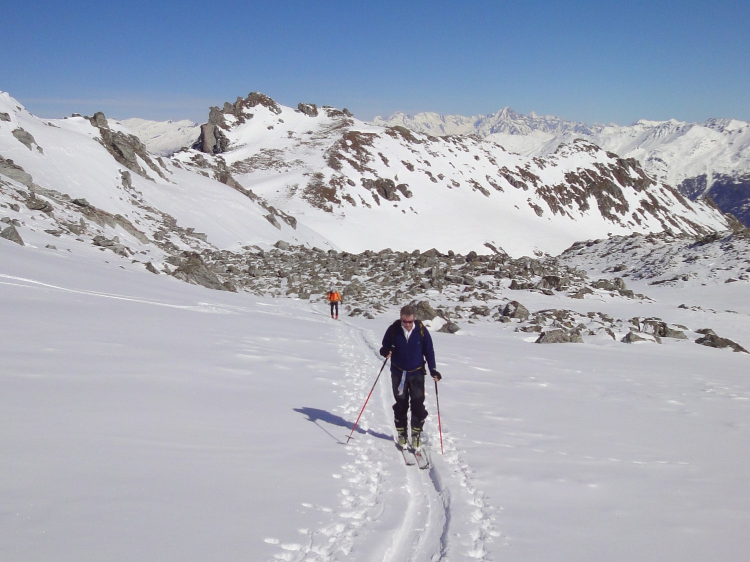 Sous les Louettes, à l'approche de la dernière arête