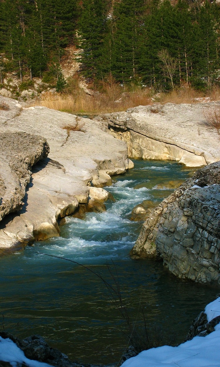 Le Roubion en amont du village de Pont-de-Barret