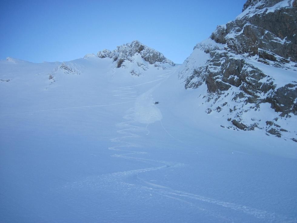 Couloir direction le sommet