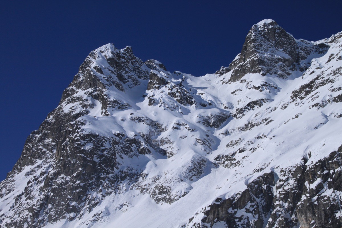 Cornes et Aiguille de Loriaz - couloirs NE