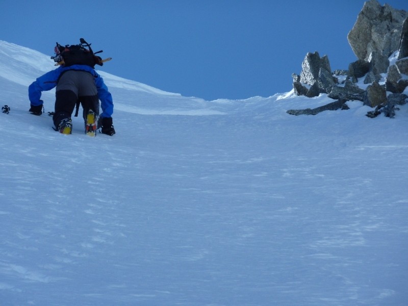 La sortie du couloir 3200m environ
