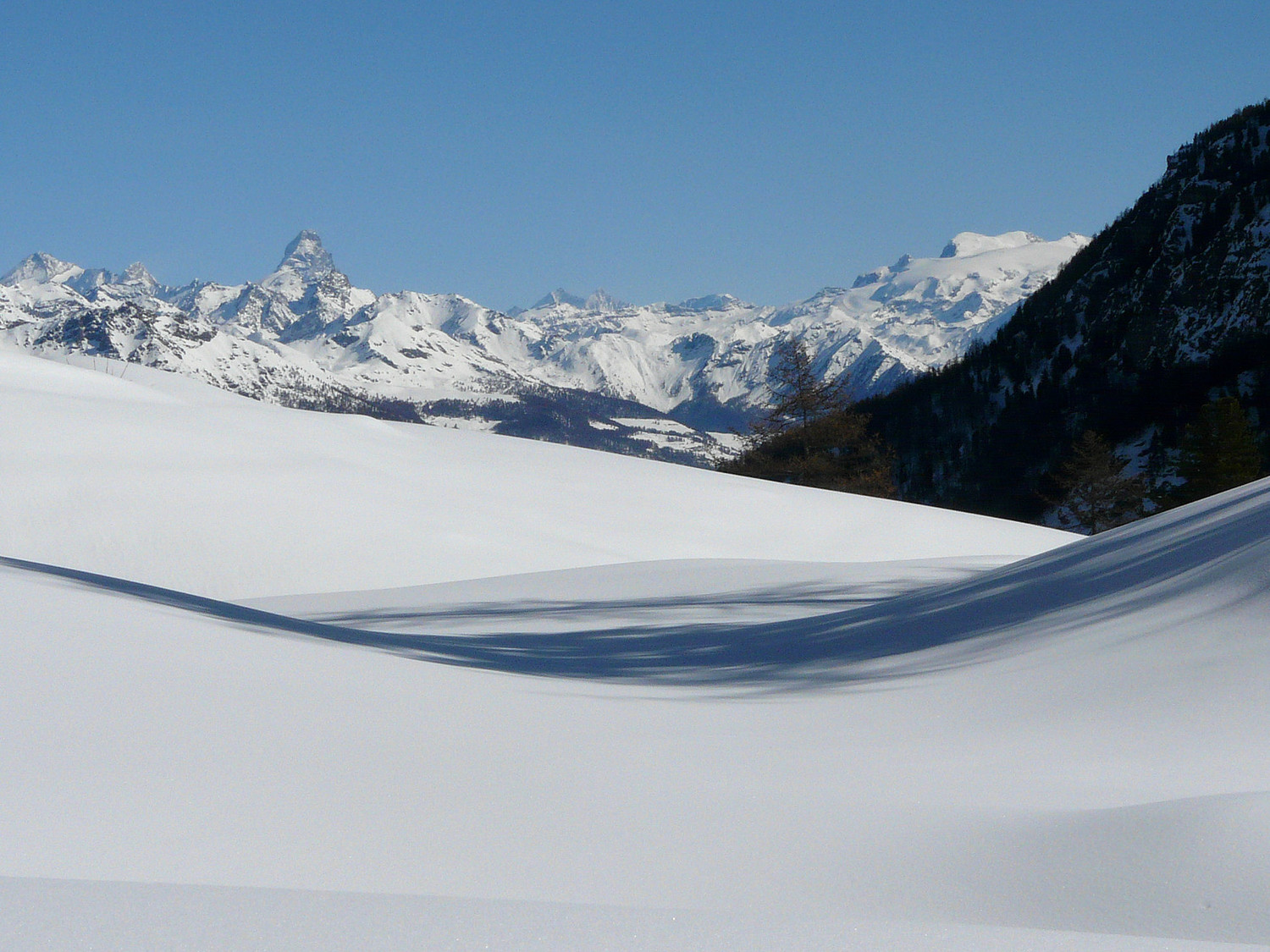 Quelques 4000 depuis l'alpage de Comboé (val d'Aoste)