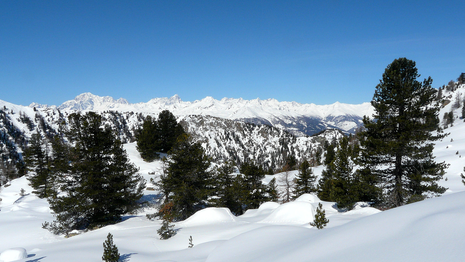Panorama depuis Plan Valé (val d'Aoste)