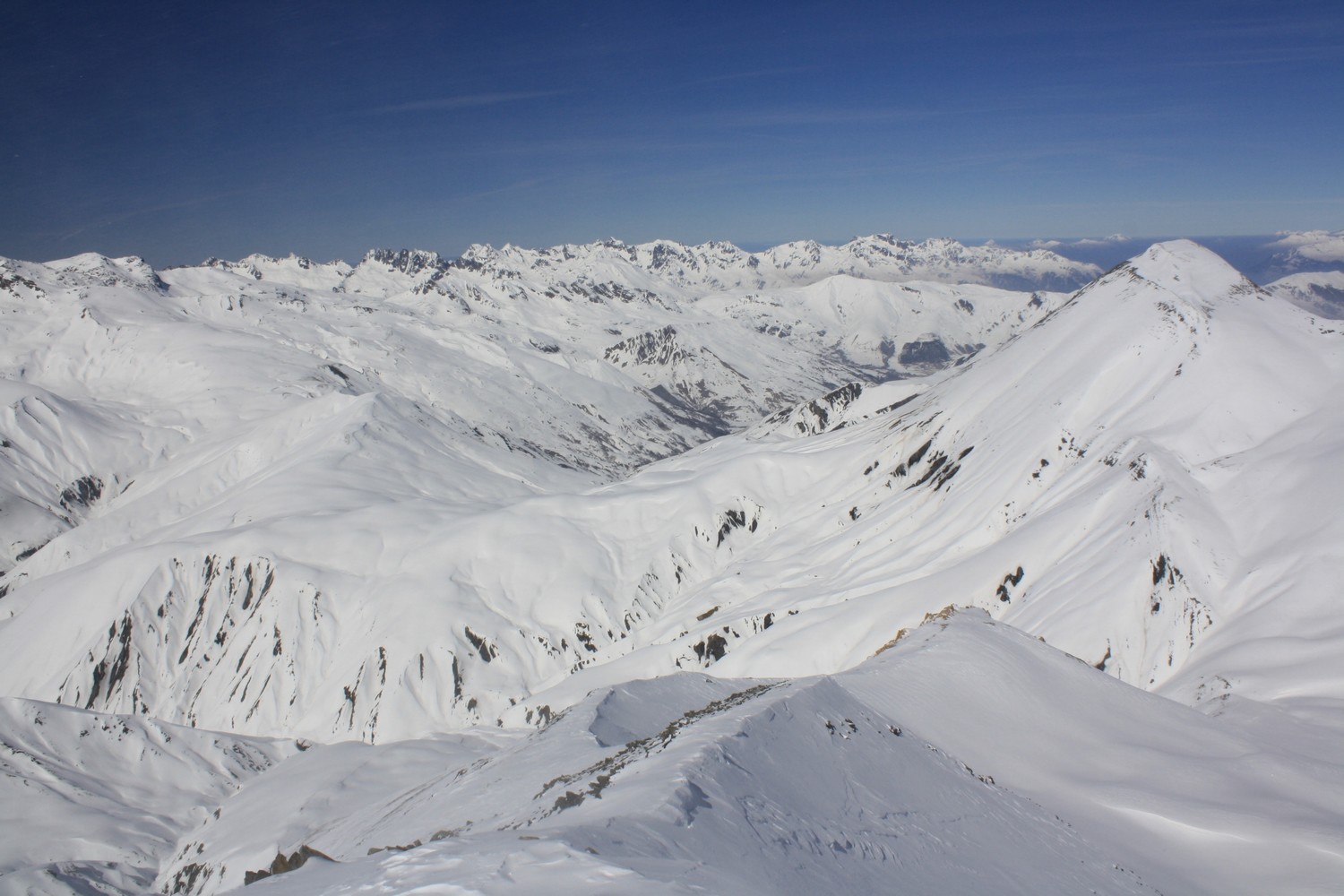 Du Pic du Mas de la Grave, vers le NW