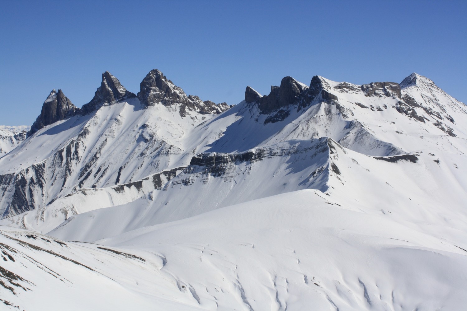 Aiguilles d'Arves, de la Saussaz et du Goléon